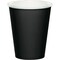 Party Central Hot and Cold Disposable Paper Drinking Party Tumbler Cups - 9oz. - Jet Black - Club Pack of 96